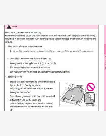 toyota axio 2012-2015 owners manual in english